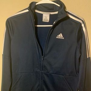 BLUE ADIDAS TRACK JACKET